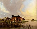 Cattle Watering by Thomas Sidney Cooper
